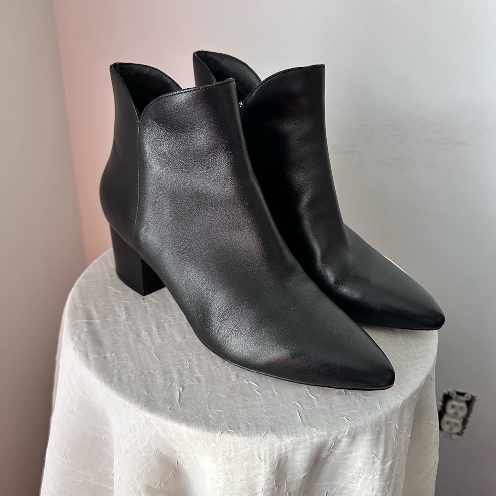Cole Haan Women's Elyse black heeled ankle Bootie, 60mm - Picture 4 of 13